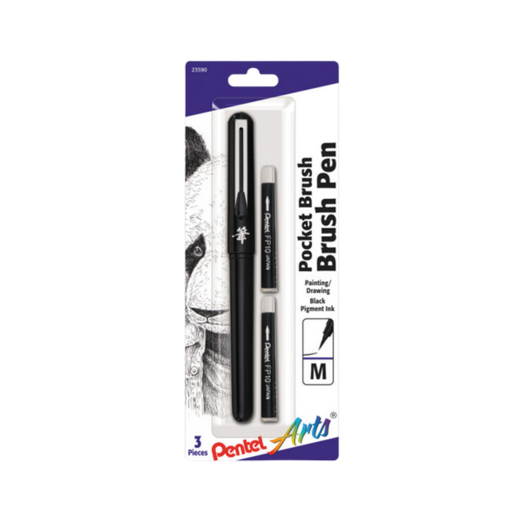 Pentel Pocket Brush Pen - Black