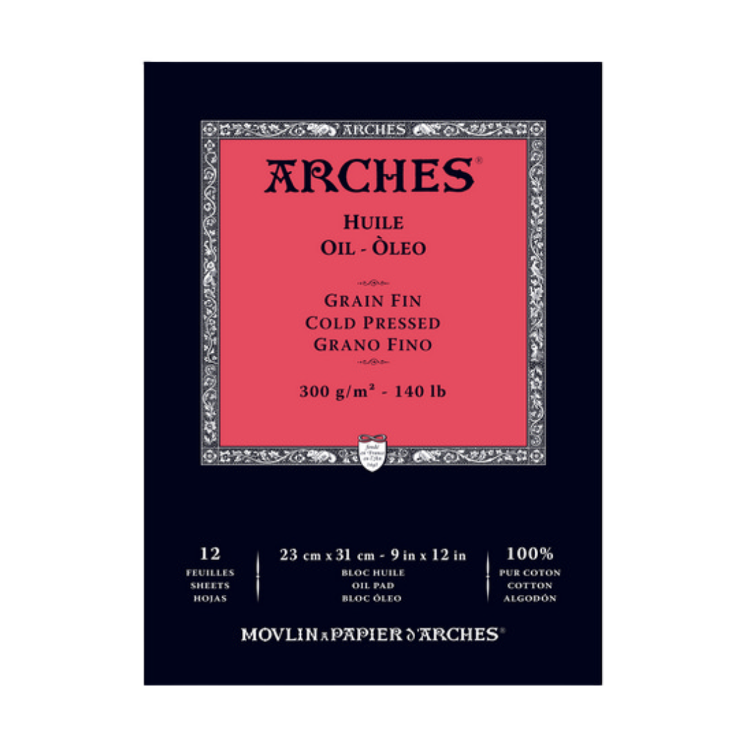 Arches Oil Cold Pressed Pad - 9" x 12 "