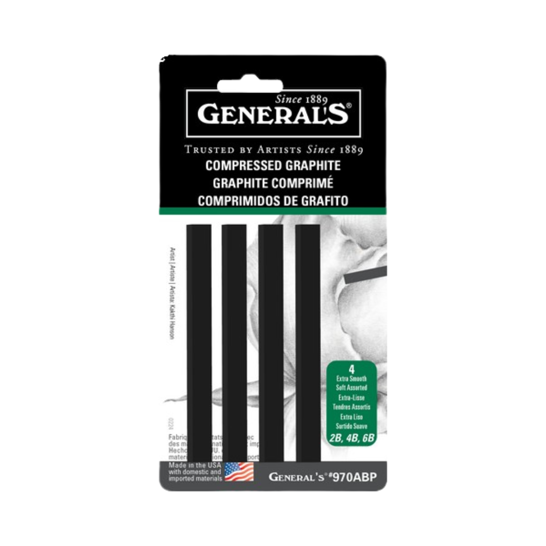General's Kimberly Graphite Art Sticks (4 Pack)