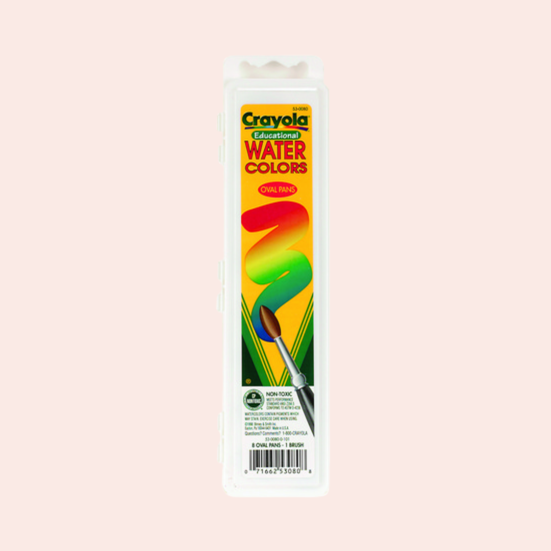 Crayola Watercolor Set - 8 Semi-Moist Colors