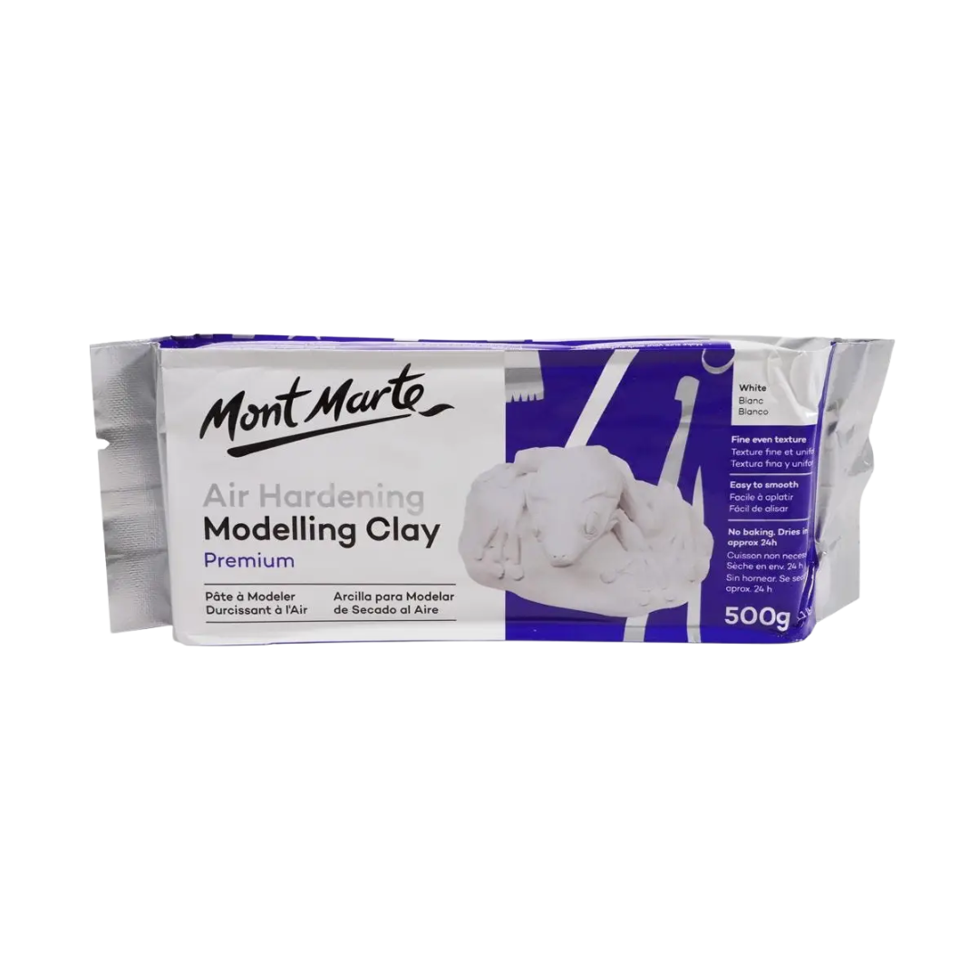 Air Hardening Modelling Clay Premium - White 500 Grams