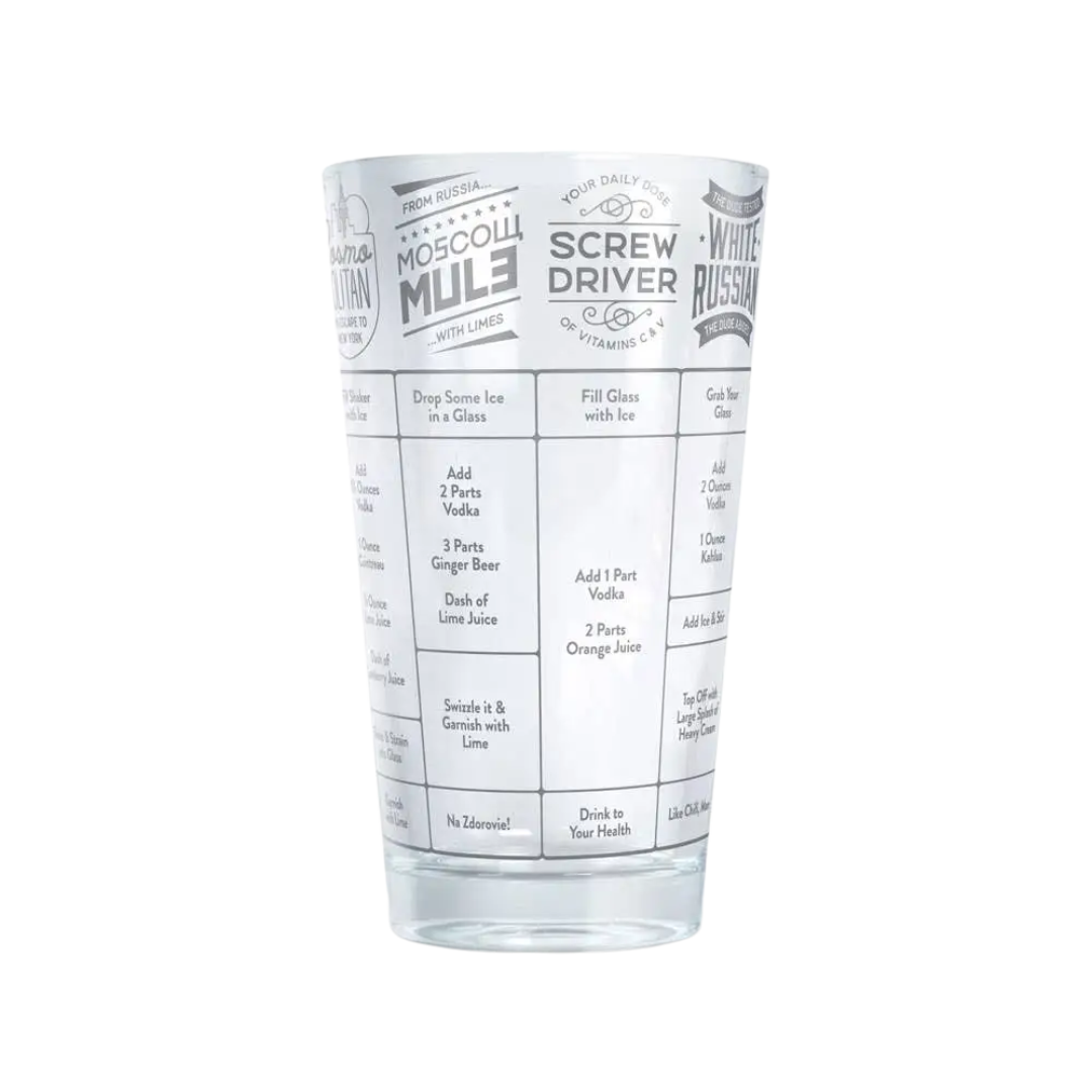 Good Measure Recipe Glass - Vodka