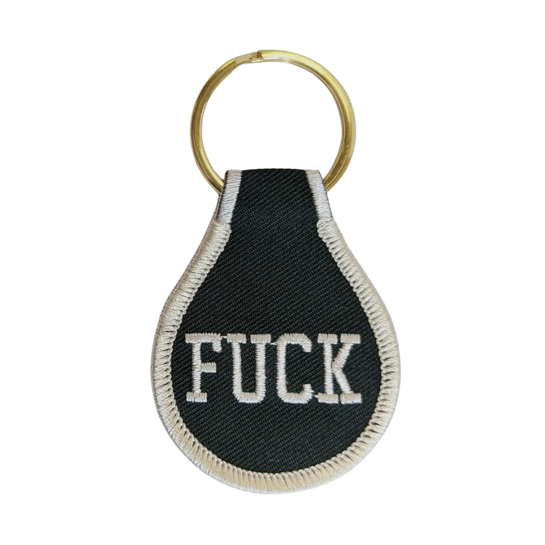 Fuck Embroidered Key Tag