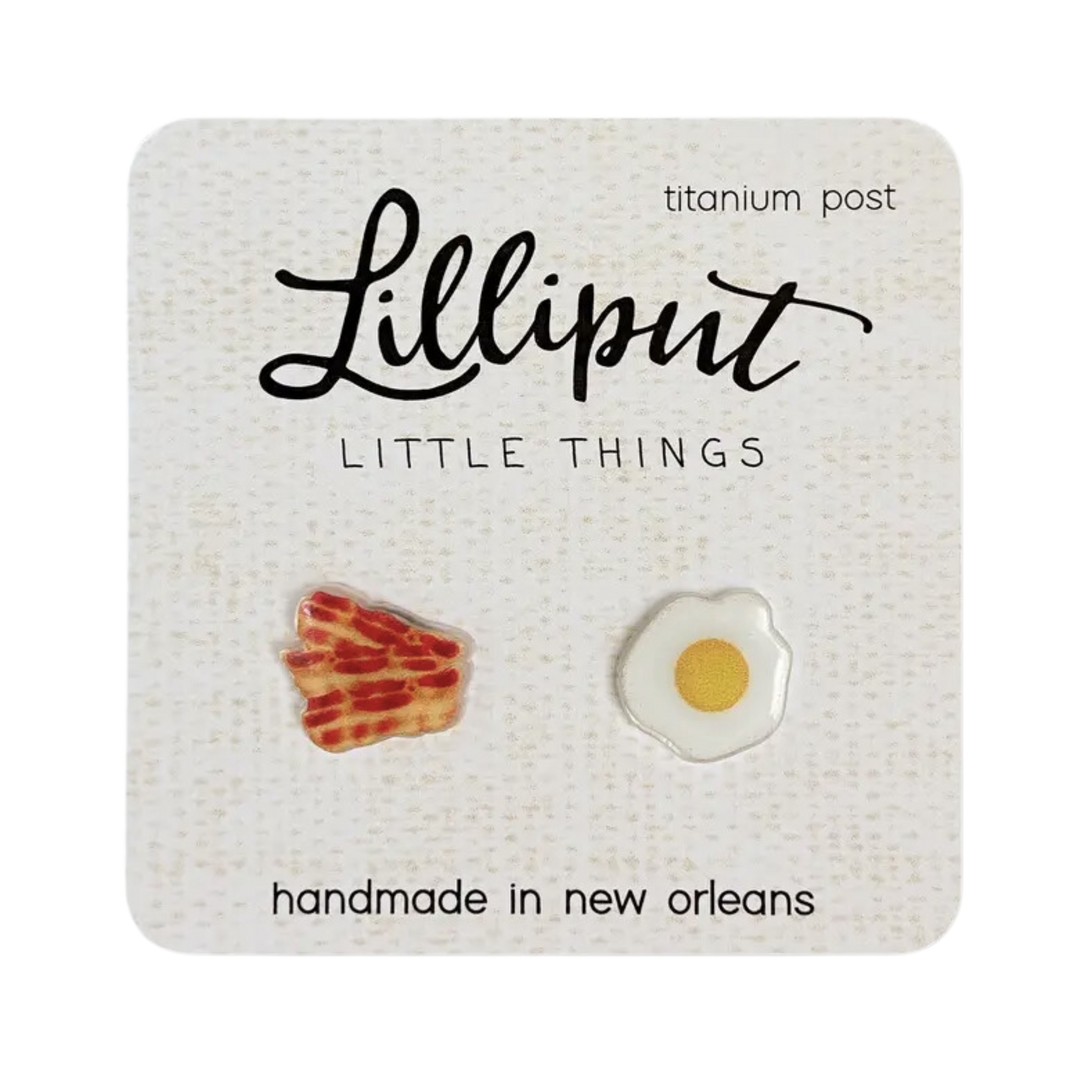 Bacon and Egg Earrings