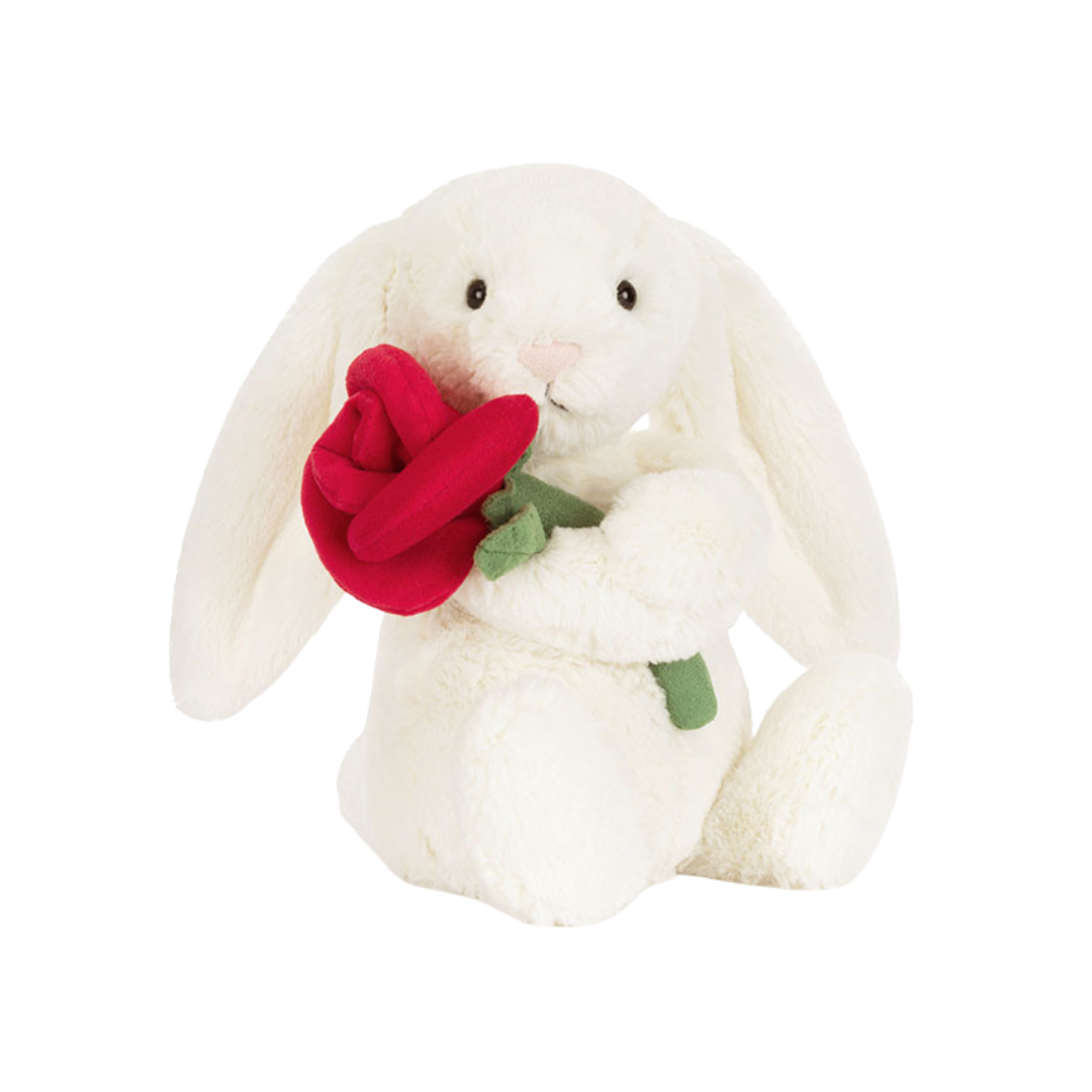 american sexy clothes Cream Bunny with Rose – Golden Hour Gift Co
