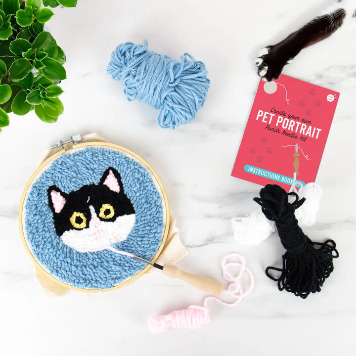 Pet Portraits - Cat Punch Needle