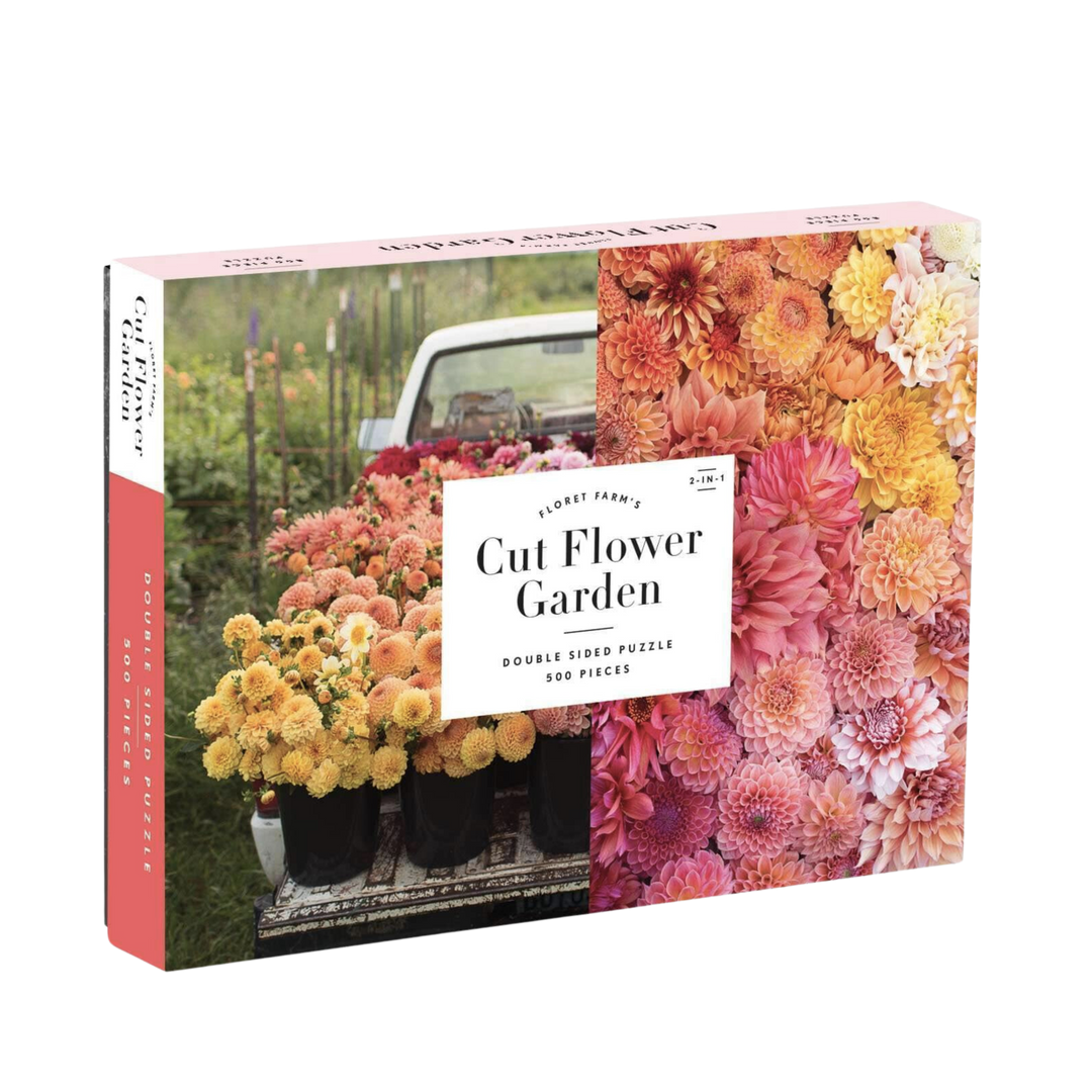 Floret Farm's Cut Flower Garden 2-sided 500 Piece Jigsaw Puzzle