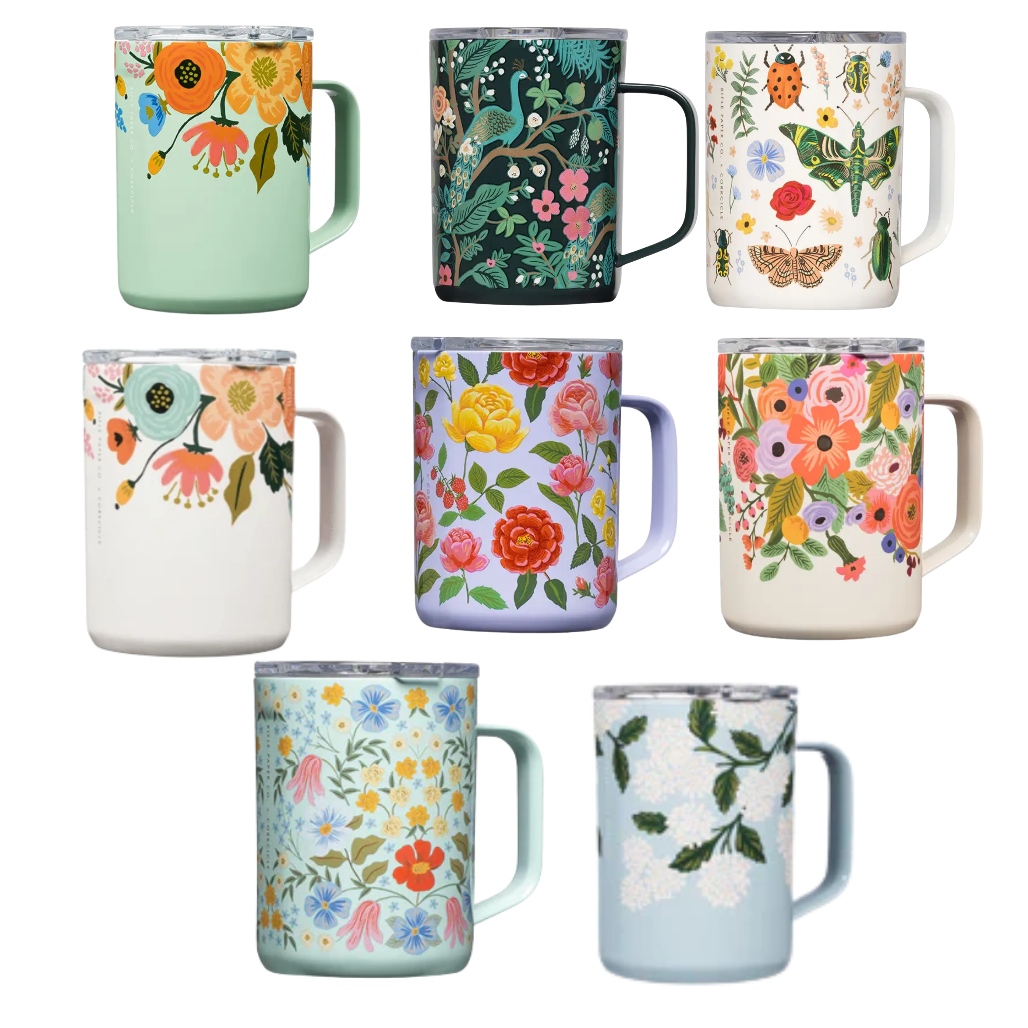 Rifle Paper Co x Corkcicle Coffee Travel Mug – Golden Hour Gift Co