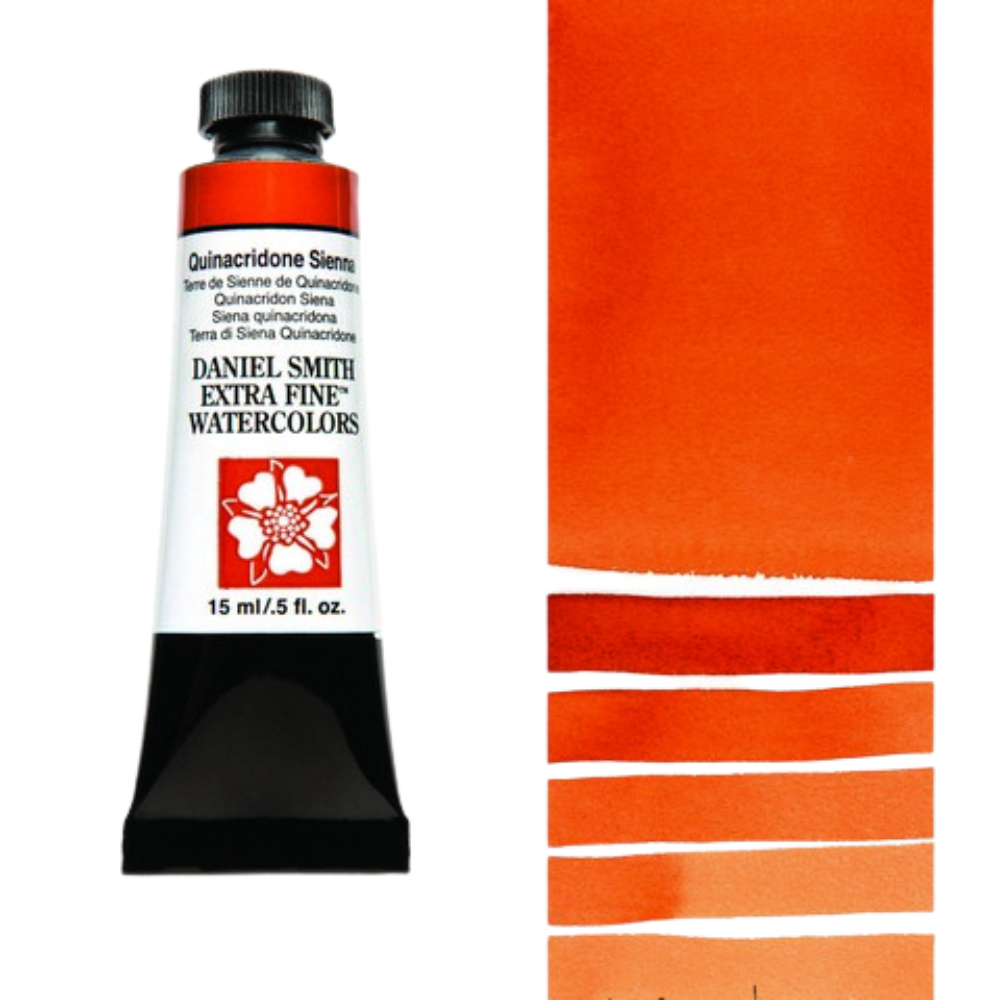Quinacridone Sienna Daniel Smith Extra Fine Watercolor Tube 15ml