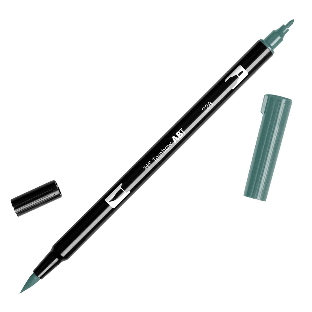 Dual Brush Pen Art Markers - 228 Gray Green