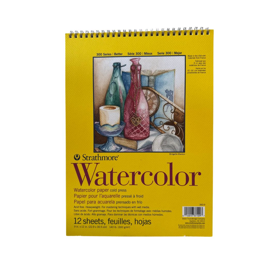Watercolor Cold Pressed 9"x12" Strathmore Painting Pad