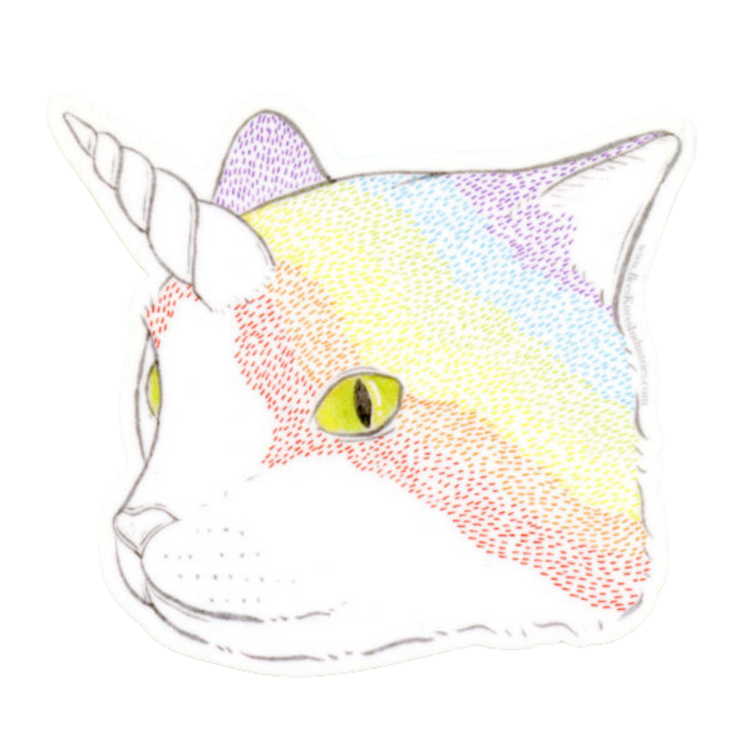 Rainbow Caticorn Sticker