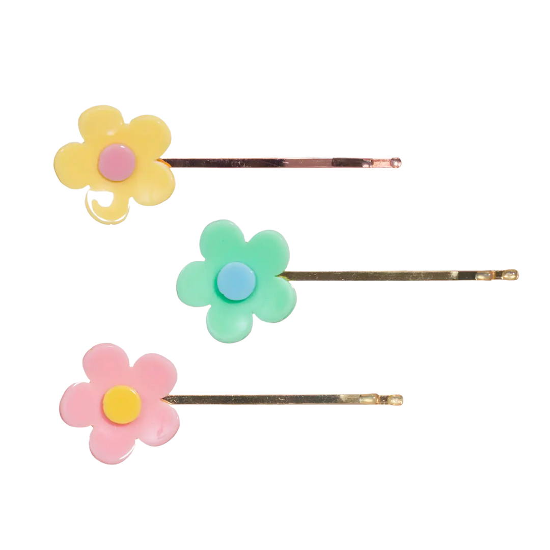Pastel Flower Bobby Pins
