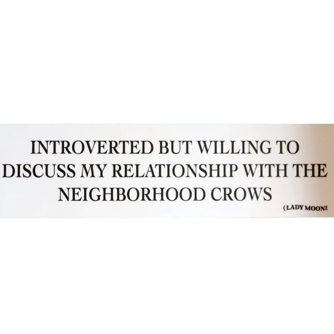 Neighborhood Crows Bumper Sticker