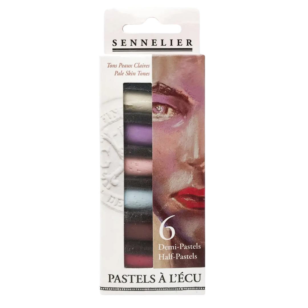 Sennelier Extra-Soft Half Pastel 6 Set, Portrait Light