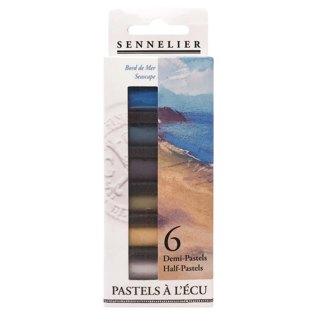 Sennelier Extra-Soft Half Pastel 6 Set, Seaside