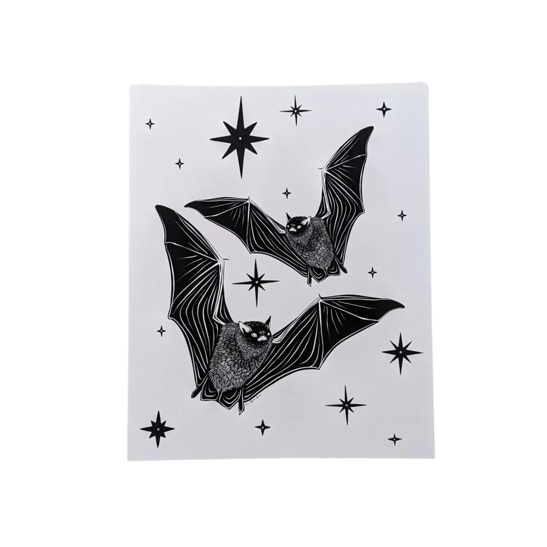 "Celestial Bats" Illustration Print