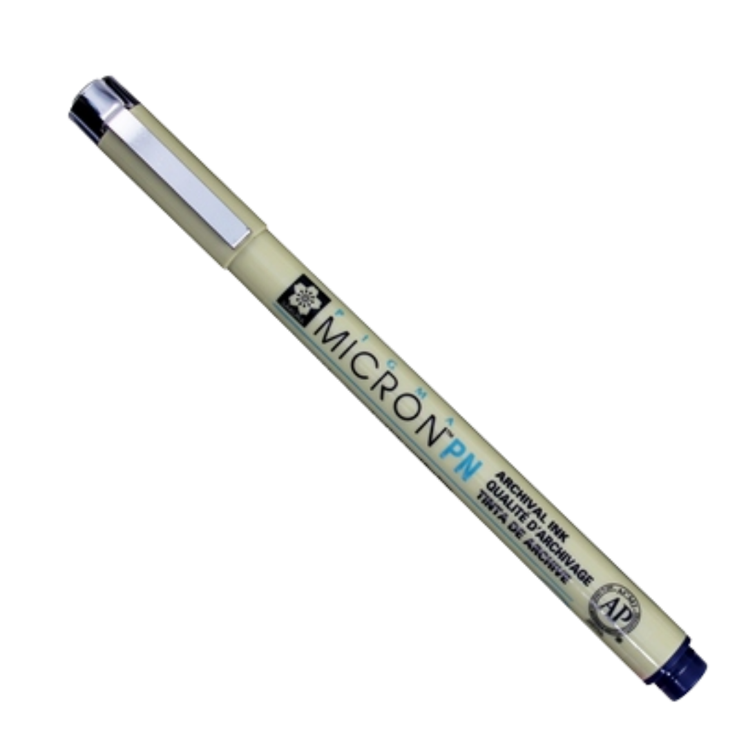 Pigma Micron Blue/Black Pen Plastic Nib