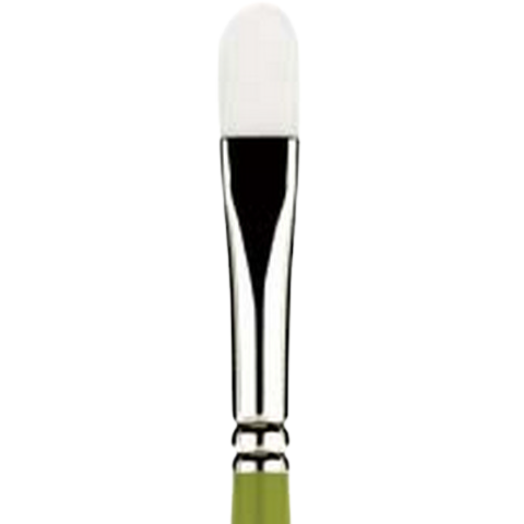 Snap White Taklon Long Handle Filbert 4