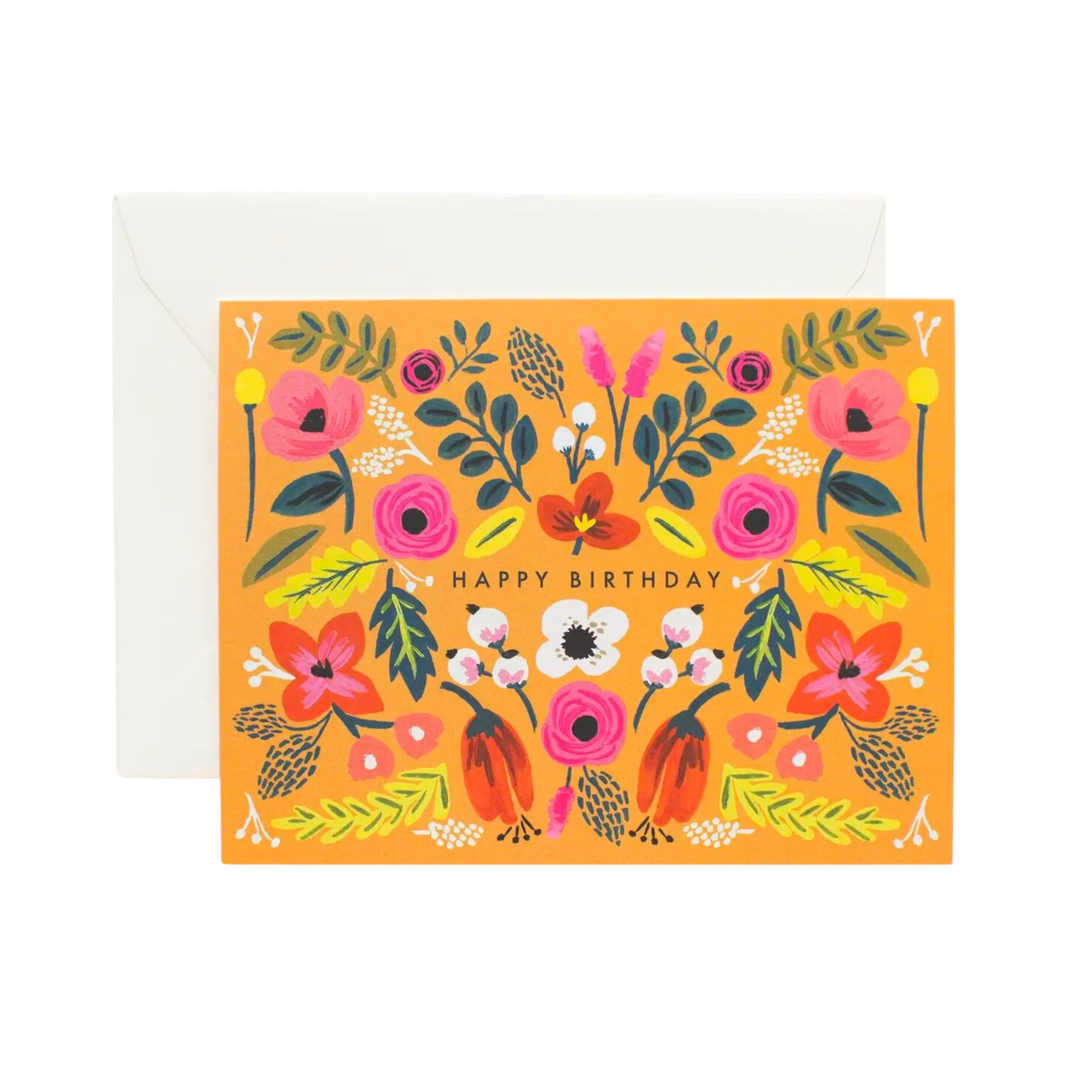 Folk Birthday Card