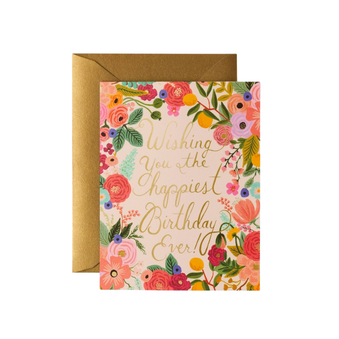 Garden Party Birthday Card