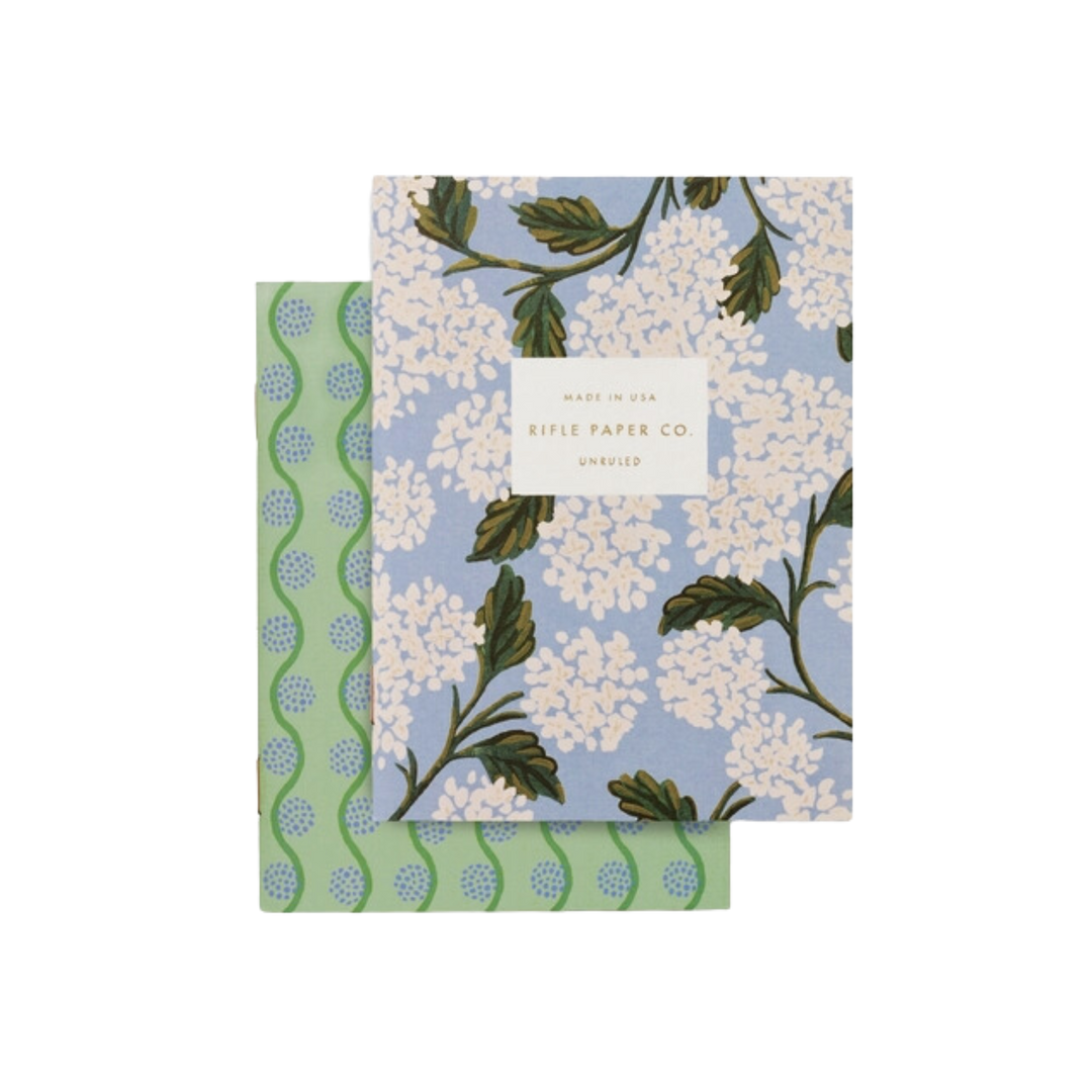 Hydrangea Pair of Pocket Notebooks