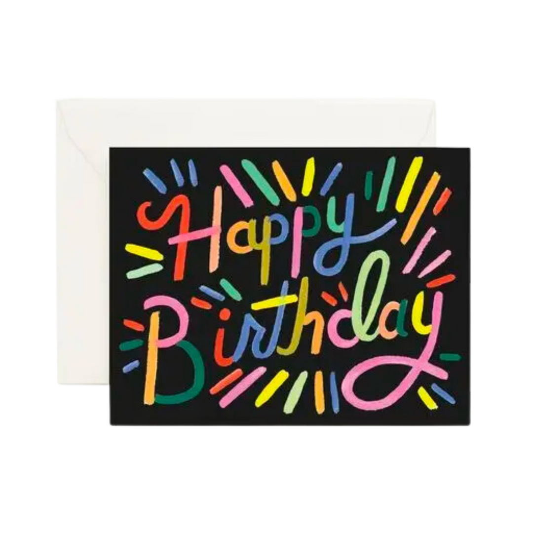 Fireworks Birthday Card