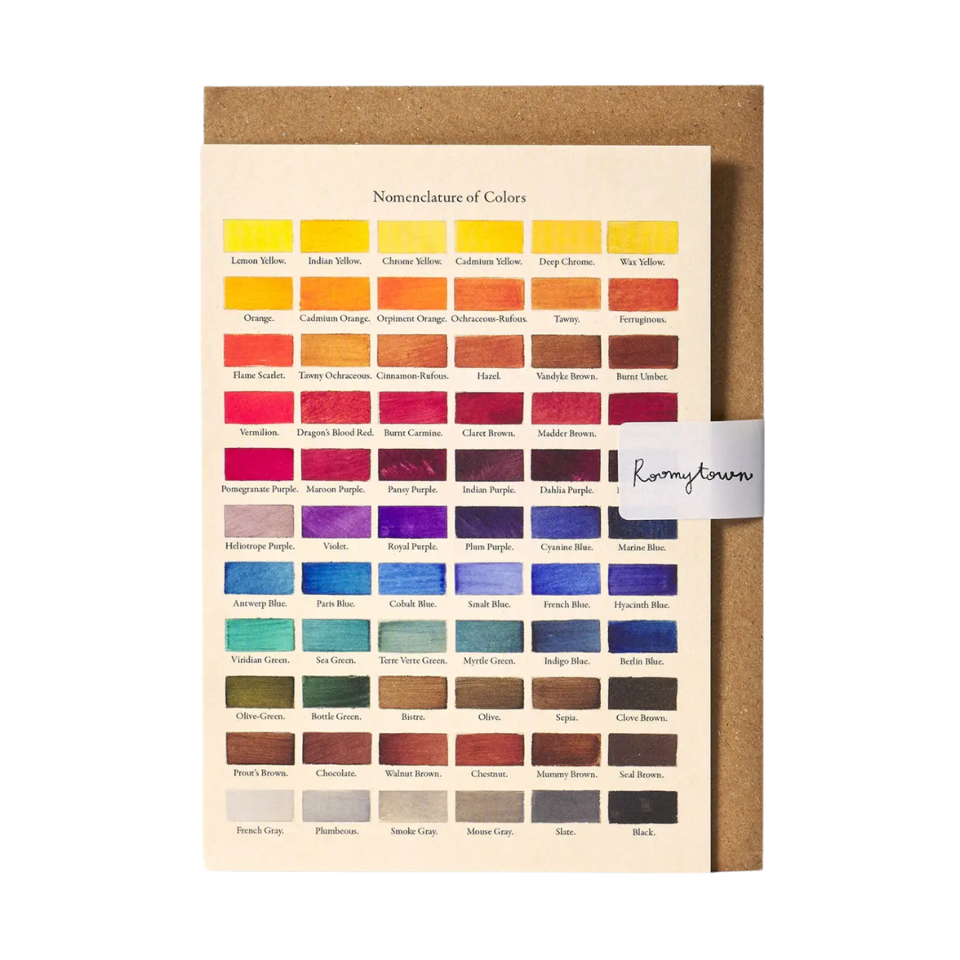 Greetings Card – Nomenclature of Colors