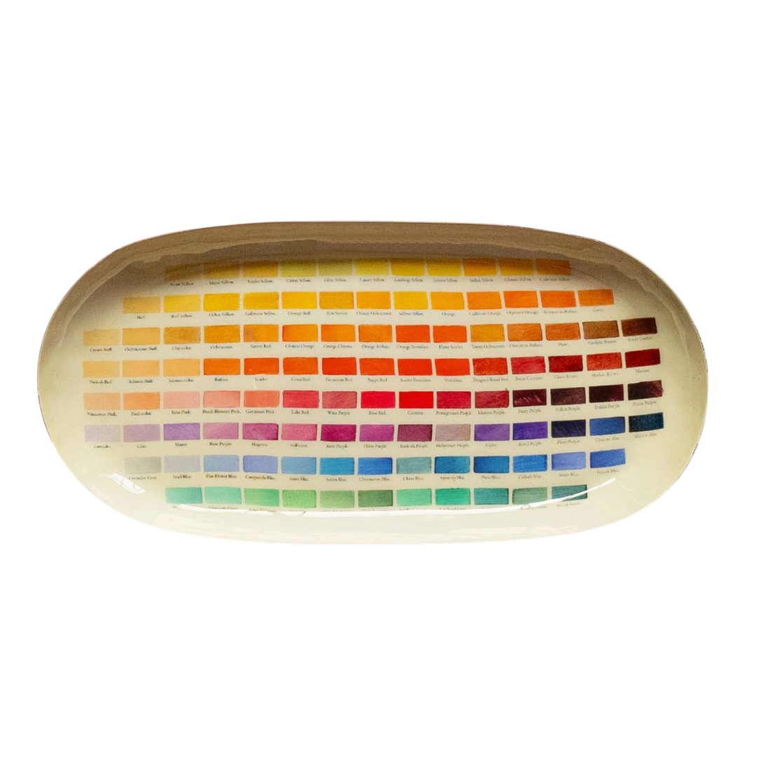 Oval Enamel Tray - Nomenclature of Colors