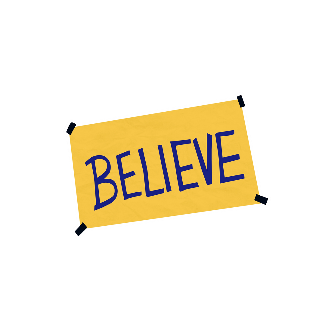 Believe Sign Ted Lasso Sticker