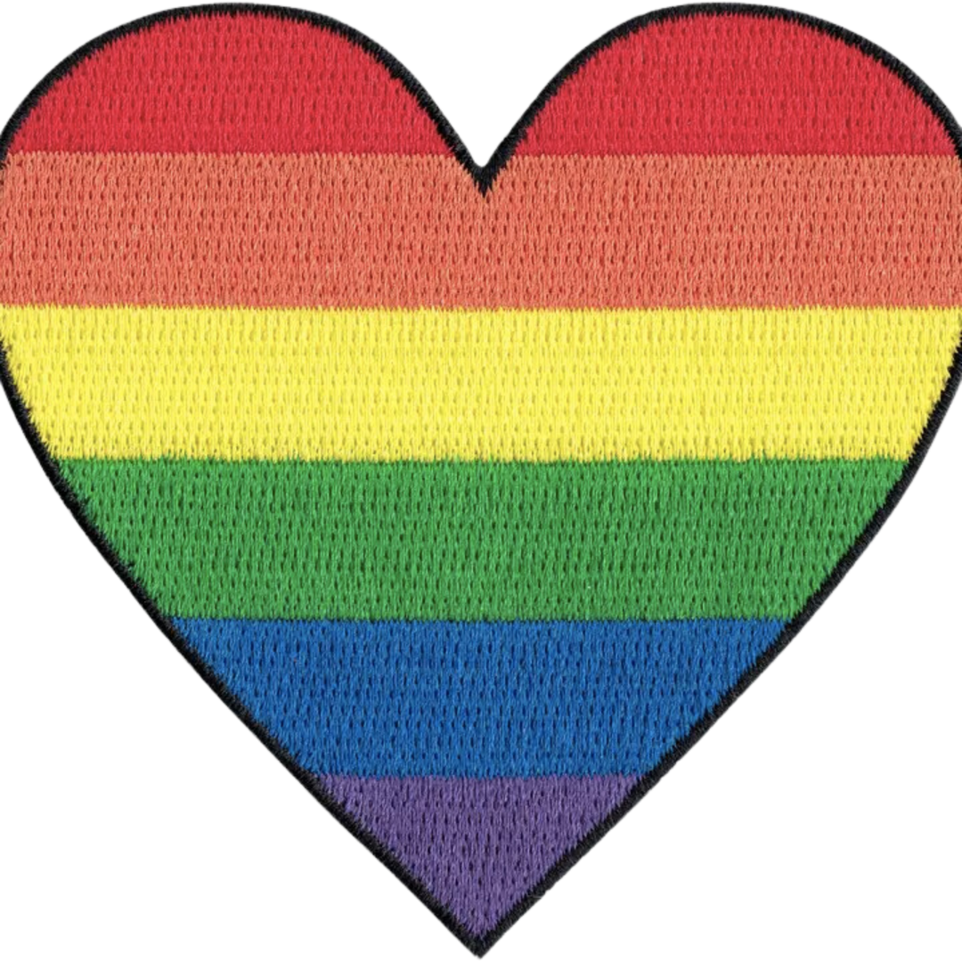 Patch - Heart - Pride Rainbow