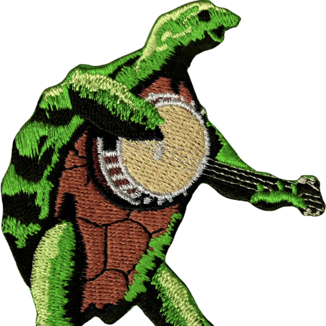 Grateful Dead Green Terrapin Turtle Playing Banjo Patch