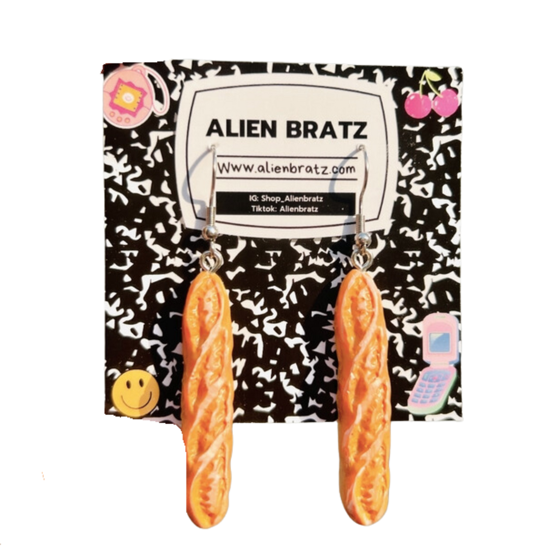 Baguette Bread Earrings
