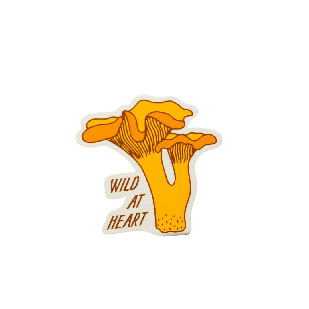Wild at Heart Chanterelle Sticker