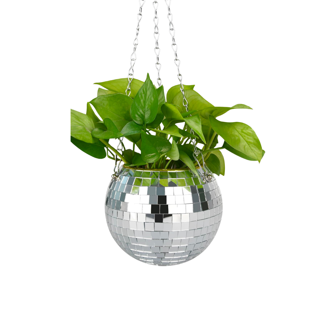 disco hanging planter Disco Ball Hanging Planter 6