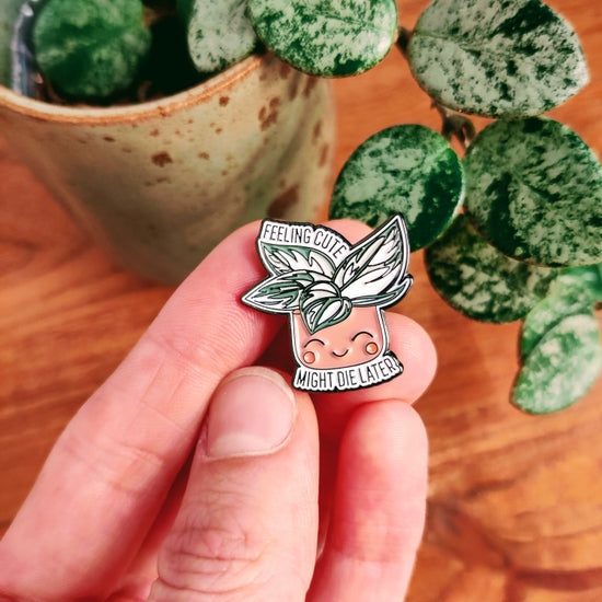 Feeling Cute Enamel Pin
