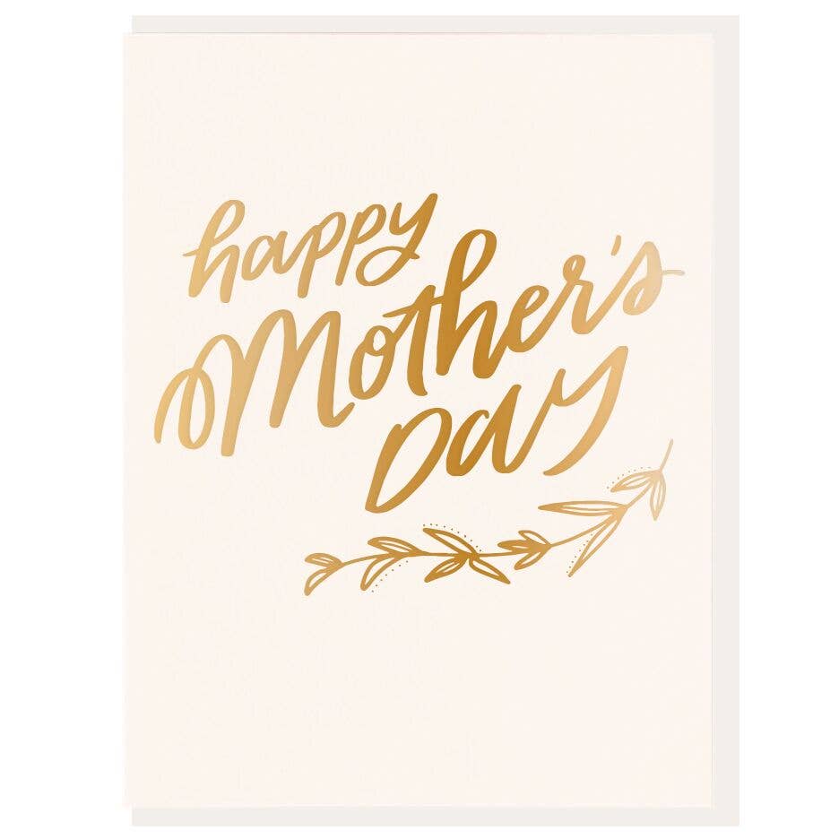 Gold Foil Mother's Day Card