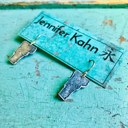 Tiny Silver Vermont Earrings