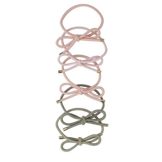Blush and Mauve Bow Hair Tie