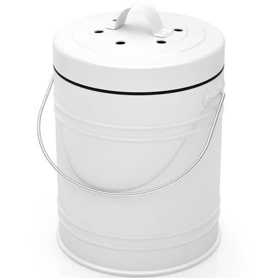 Oversized Gallon Metal Kitchen Compost Bin