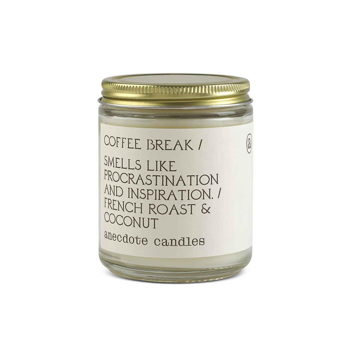 Coffee Break Candle (French Roast & Coconut) Golden Hour Gift Co