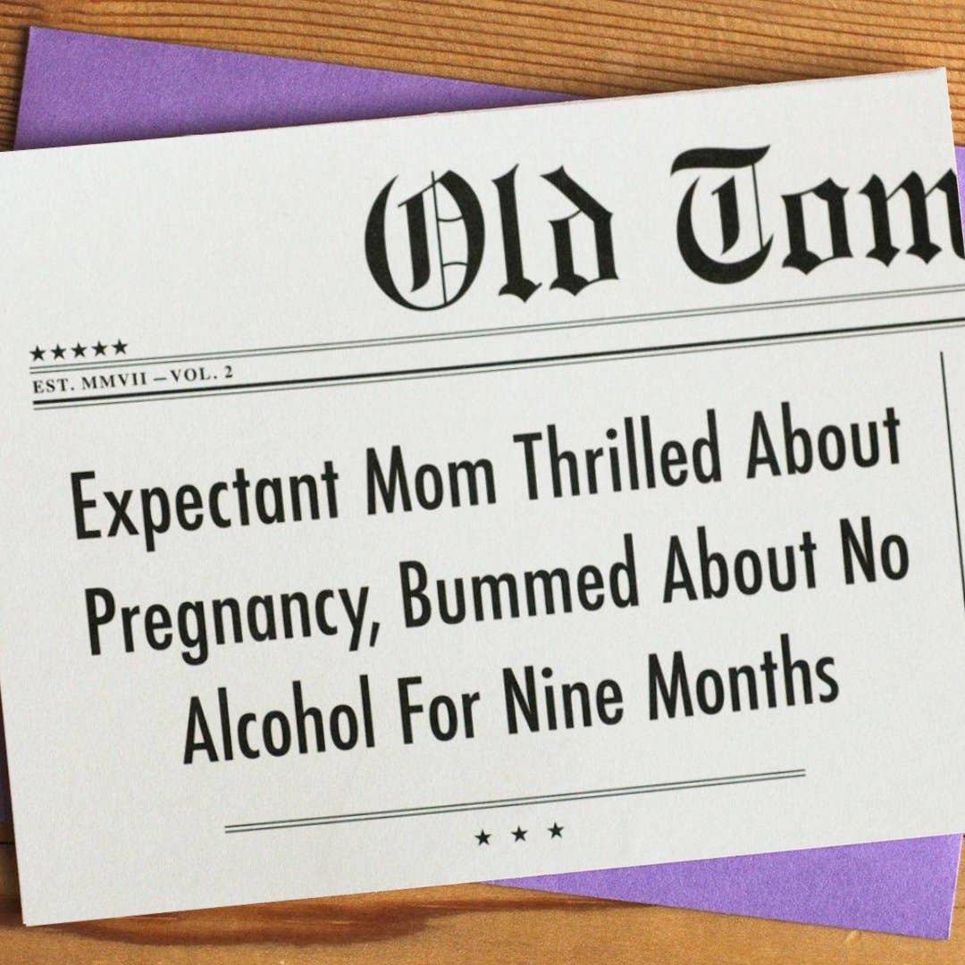 Thrilled, Bummed Baby Card