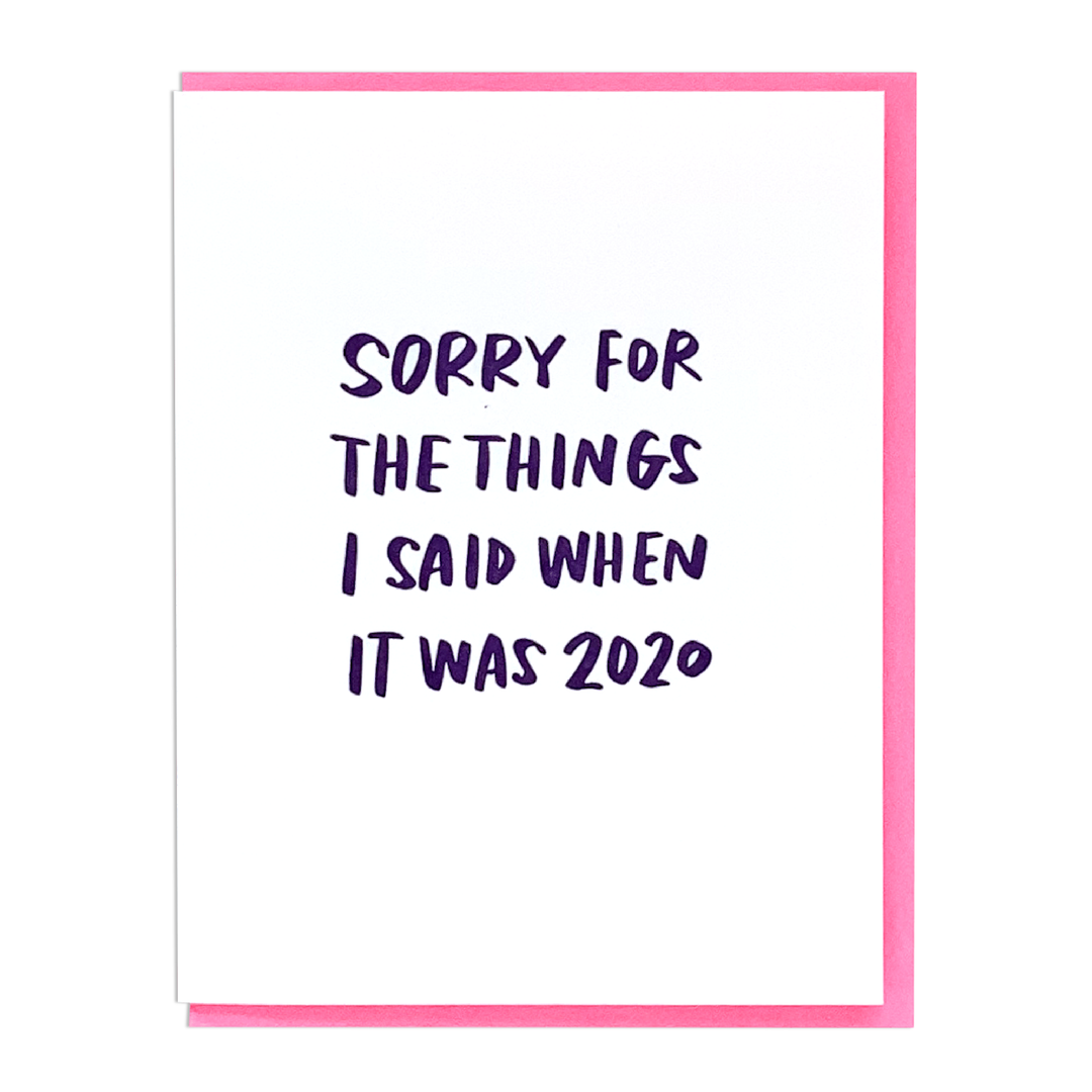 Twenty Twenty Card