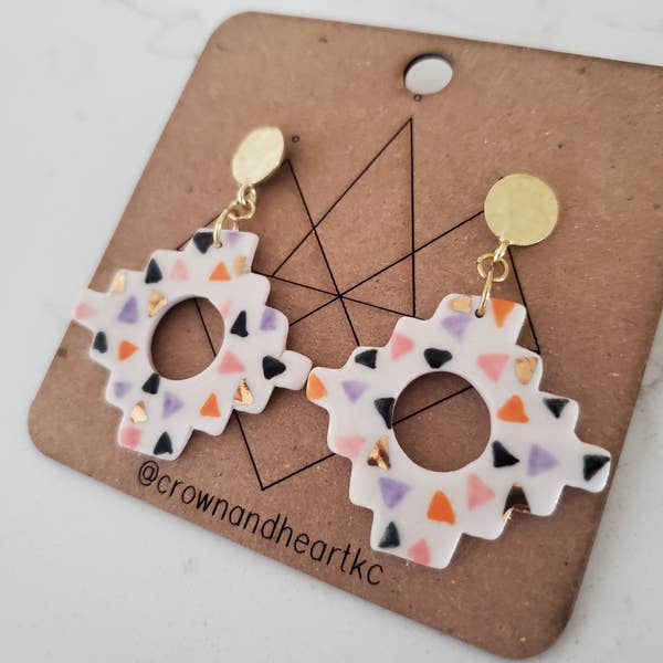 Stepped Geometric Earrings