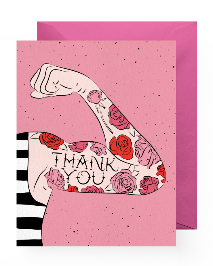 Tattoo Thank You Card Golden Hour Gift Co