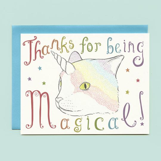 Caticorn Thank You Card