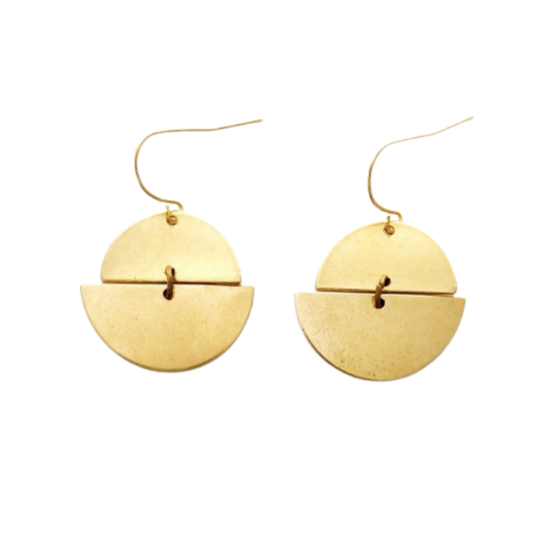Brass Earrings No. 1