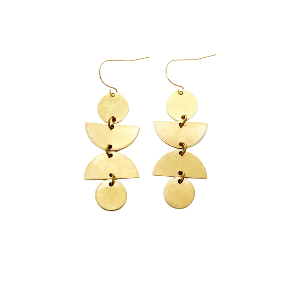 Brass Earrings No. 20