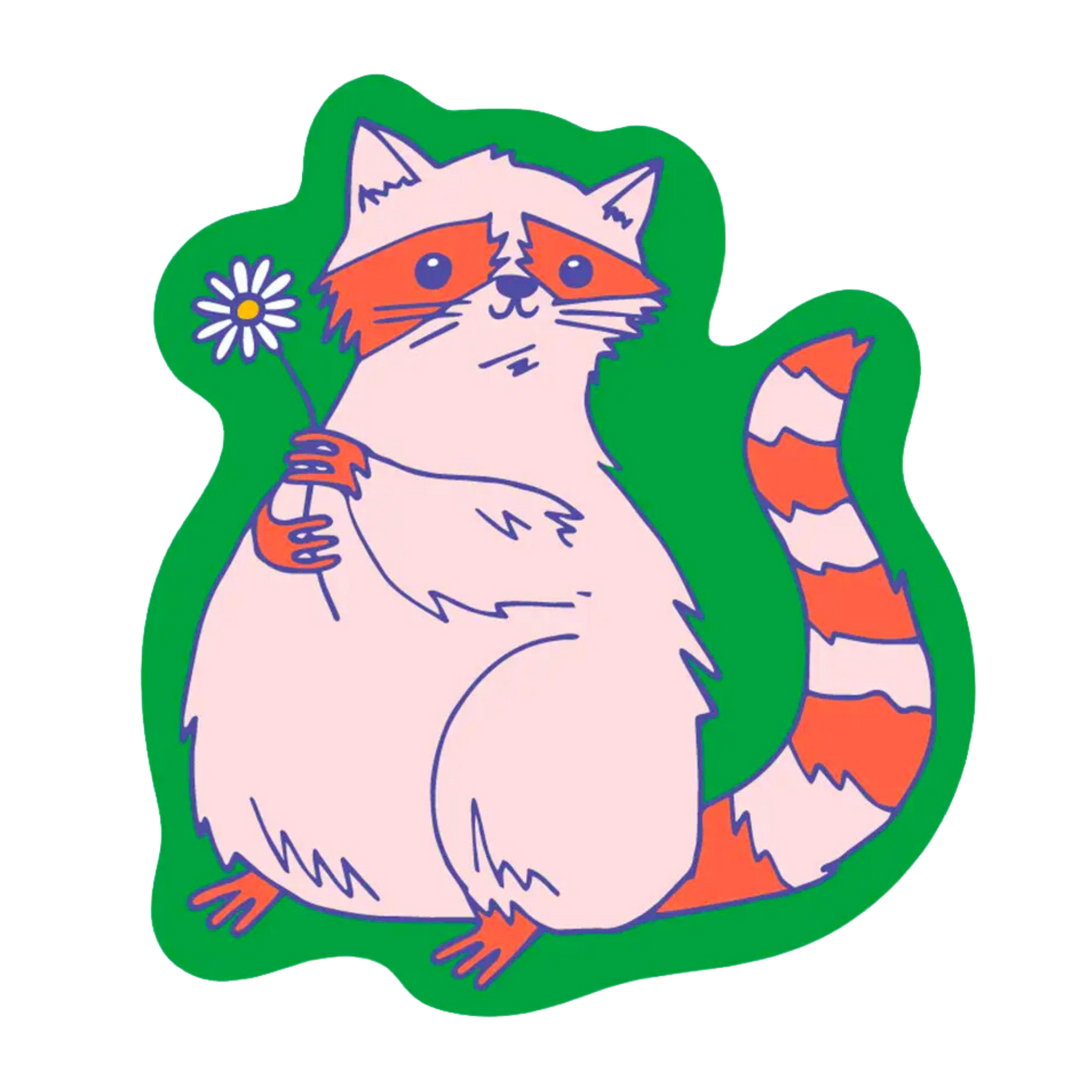 Raccoon Sticker