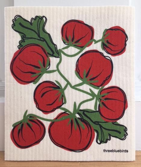 Tomatoes Swedish Dishcloth
